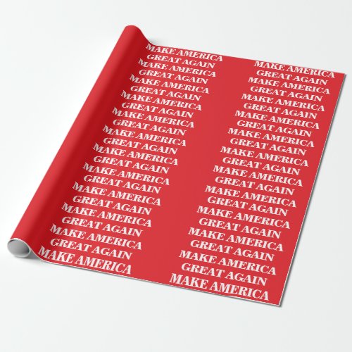 Make America Great Again Donald Trump Slogan Wrapping Paper