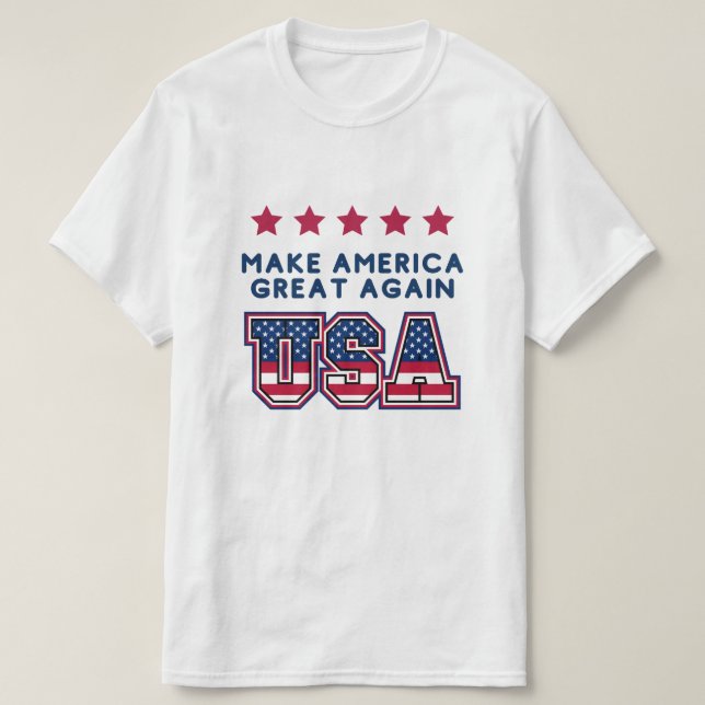 Make America Great Again USA T-Shirt (Design Front)