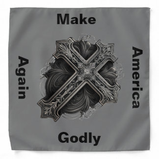 Make America Great and Godly Again Cross Bandana