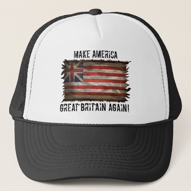 make america great britain again trucker hat (Front)