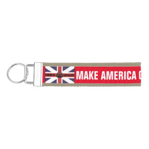 MAKE AMERICA GREAT BRITAIN AGAIN WRIST KEYCHAIN