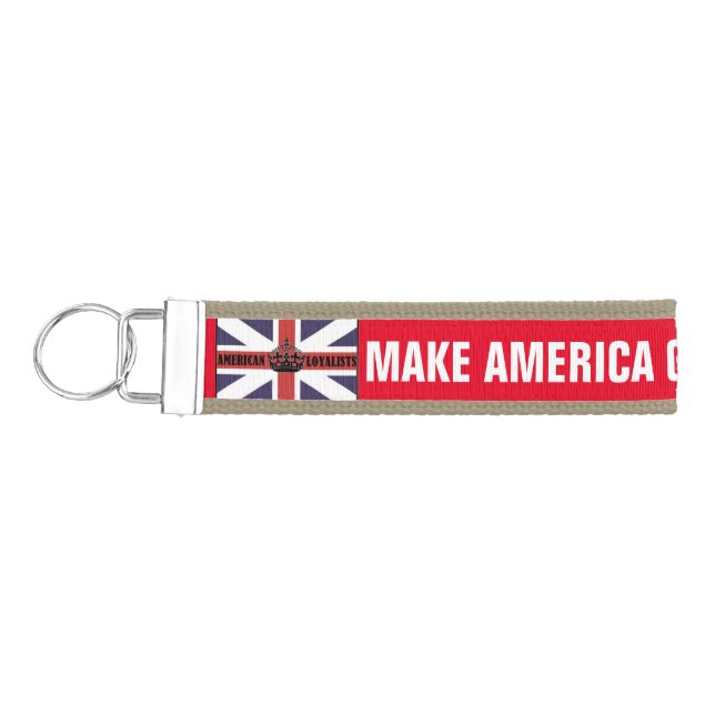 MAKE AMERICA GREAT BRITAIN AGAIN WRIST KEYCHAIN (Keys on Left)