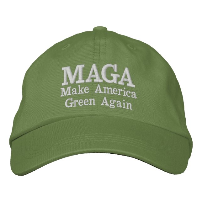 Make America Green Again Embroidered Hat (Front)