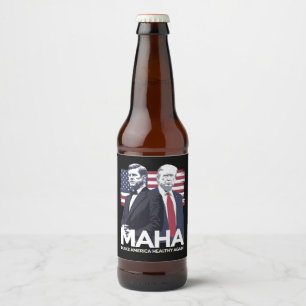 Make America Healthy Again Beer Bottle Label