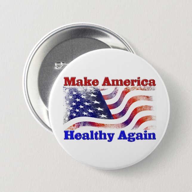 Make America Healthy Again Button (Front & Back)