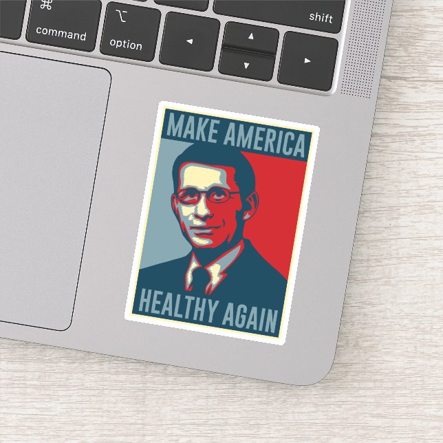 Make America Healthy Again dr Fauci Sticker (Detail)