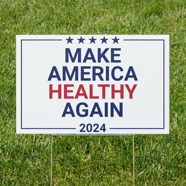 Make America Healthy Again RFK Jr Trump White Yard Sign (Creator Uploaded)