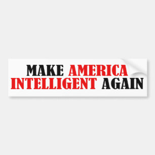 Make America Intelligent Again Bumper Sticker