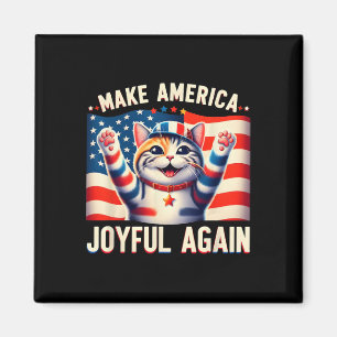 Make America Joyful Again Cat Ladies Kamala Harris Magnet