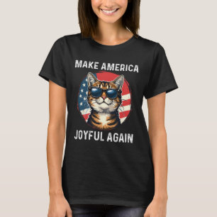 Make America Joyful Again Cat Lady 2024 T-Shirt