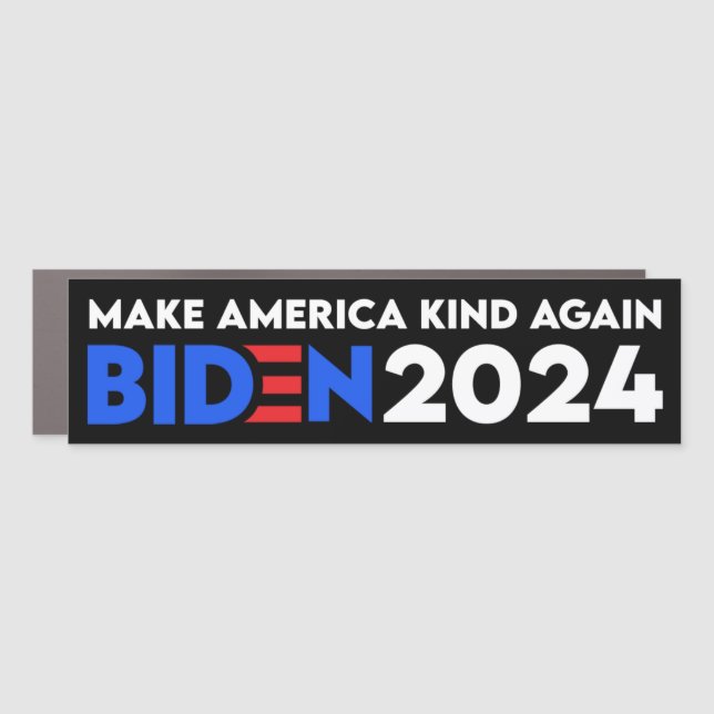 Make America Kind Again Biden President 2024 Car Magnet (Front)