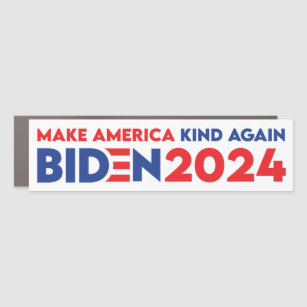 Make America Kind Again Biden President 2024 Car Magnet