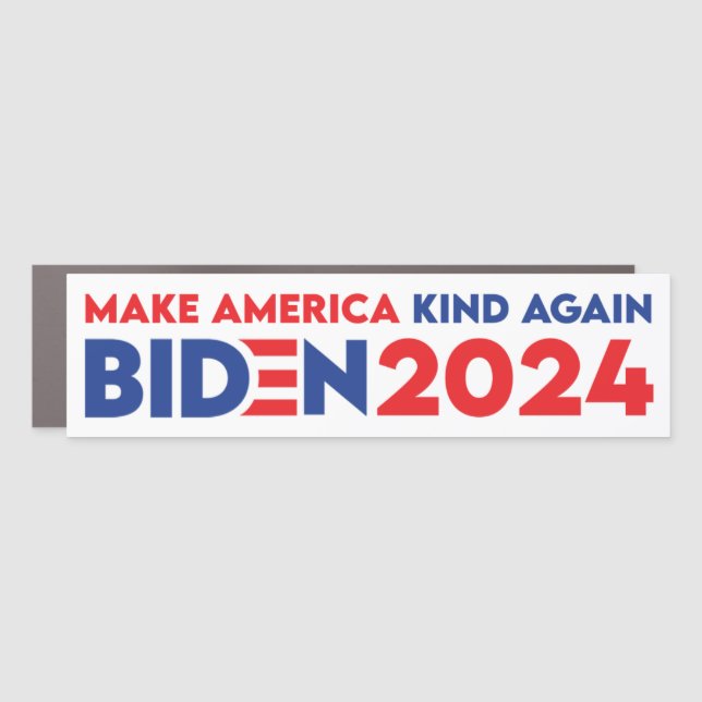 Make America Kind Again Biden President 2024 Car Magnet (Front)