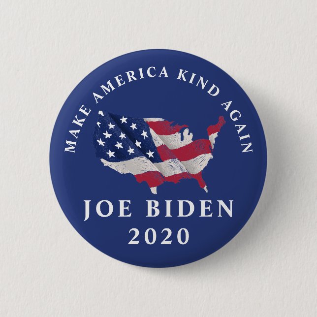 Make America Kind Again Joe Biden 2020 Button (Front)