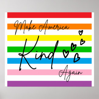 Make America Kind Again Poster