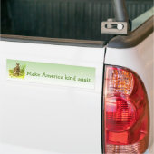 Make America Kind Again Rabbit Bumper Sticker (On Truck)