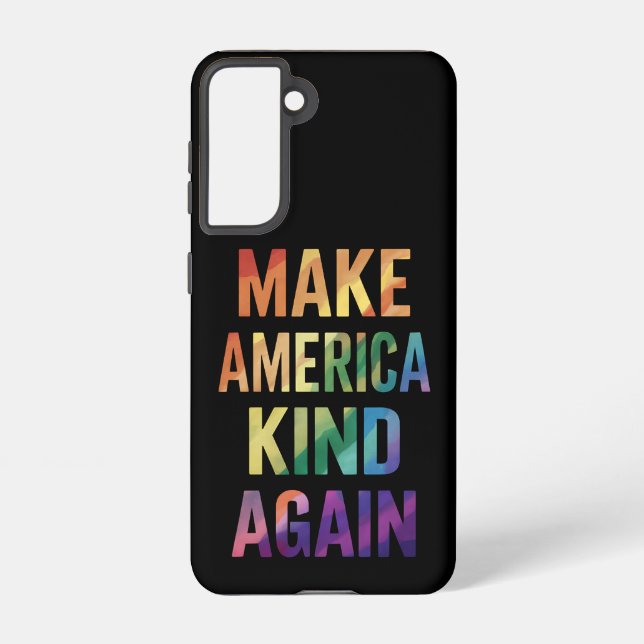Make America Kind Again Rainbow LGBTQ Gay  Samsung Galaxy Case (Back)
