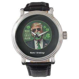 Make America Lucky Again Funny Trump Bubblegum  Watch
