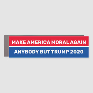 Make America Moral Again in Red and Blue Car Magnet