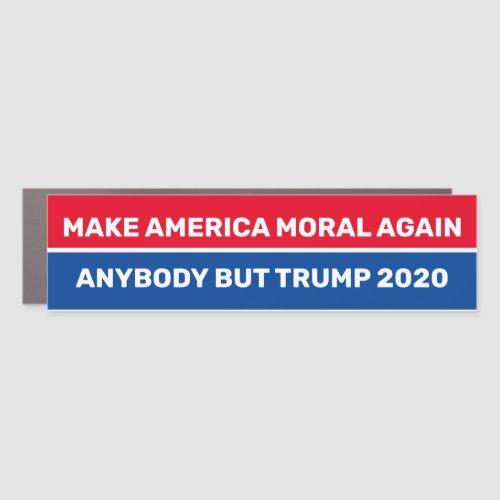 Make America Moral Again in Red and Blue Car Magnet