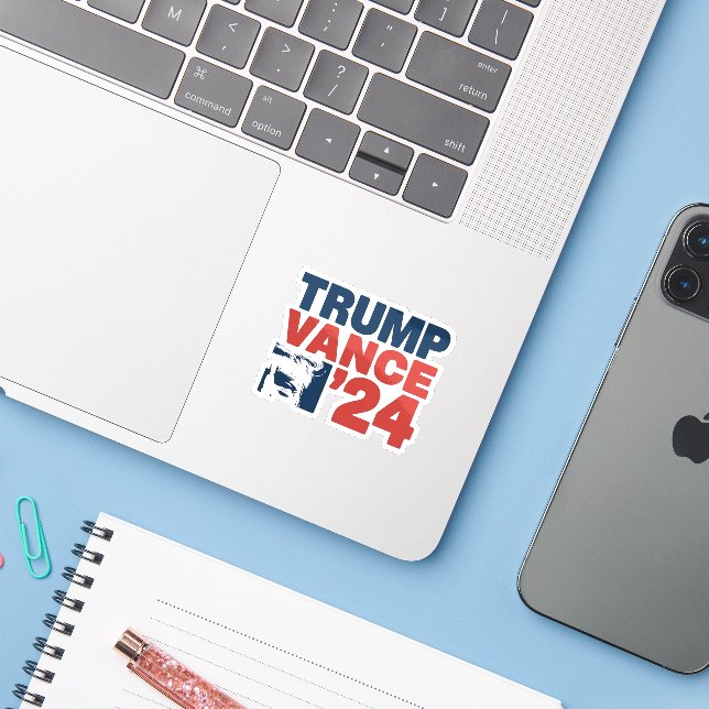 Make America Safe Again Trump Vance 2024 MAGA  Sticker (Laptop w/ iPhone)