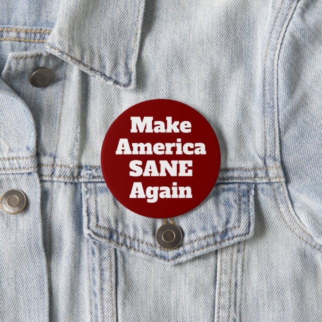 Make America Sane Again 2024 Elections Button (In Situ)