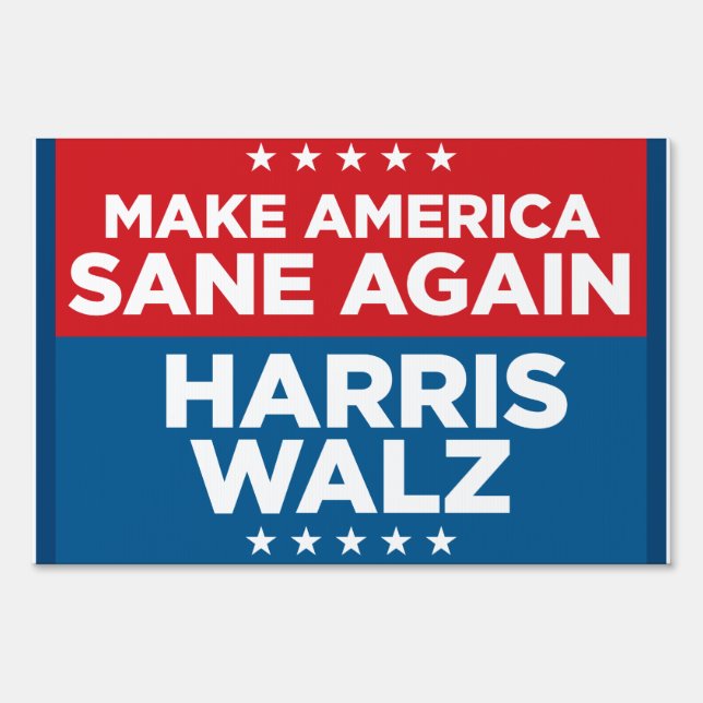 Make America SANE Again 24x36 yard sign (Front)