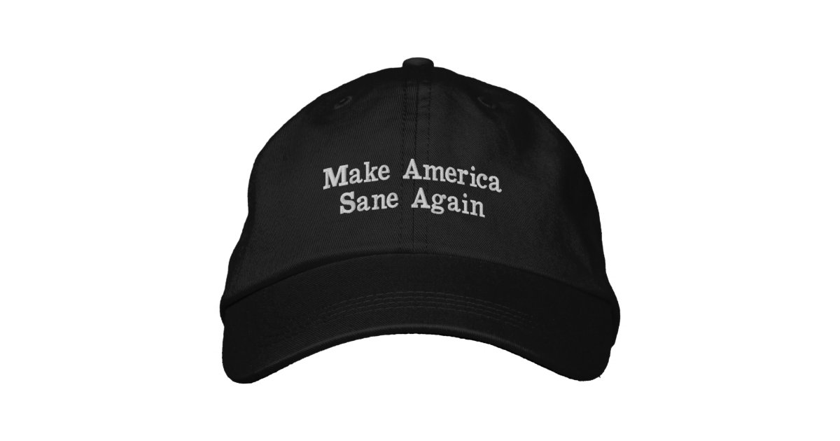 Make America Sane Again hat Zazzle