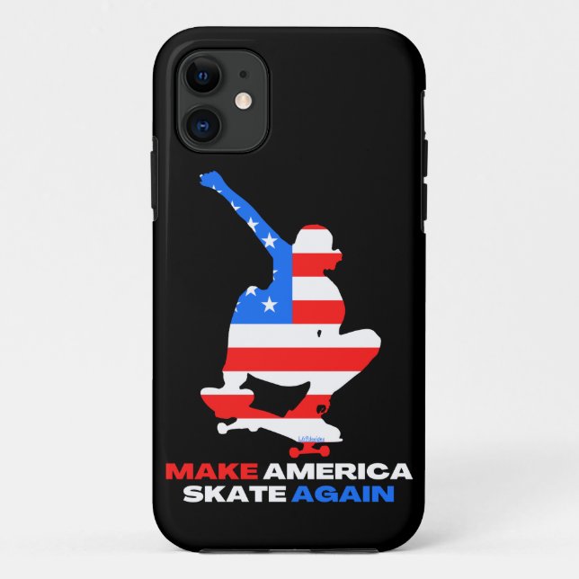MAKE AMERICA SKATE AGAIN ollie grab edition Case-Mate iPhone Case (Back)