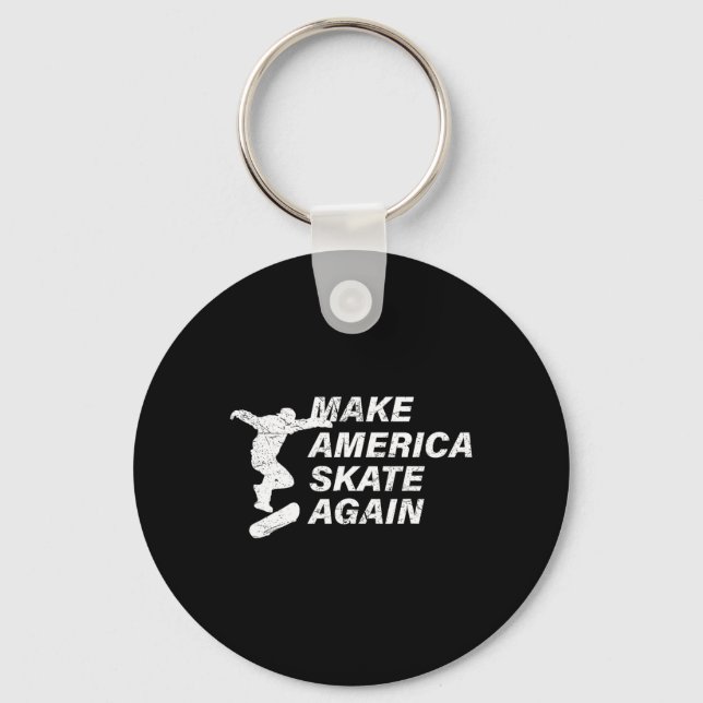 Make America Skate Again Shirt  Keychain (Front)