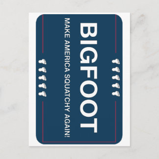 Make America Squatchy Again Postcard