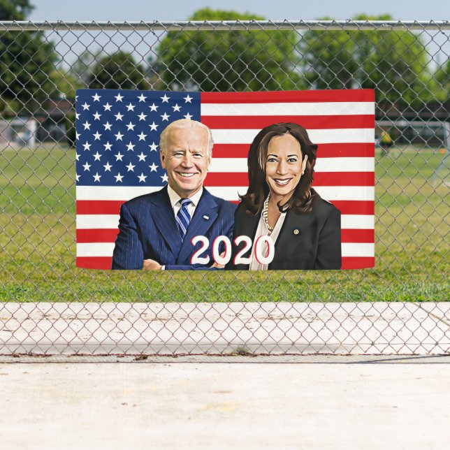Make America Strong Again Biden and Harris Outdoor Banner (Insitu)