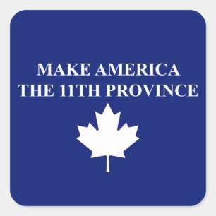 Make America The 11th Province Square Sticker