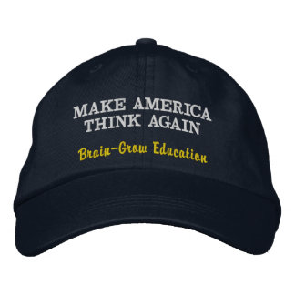 Make America Think Again Embroidered Baseball Cap