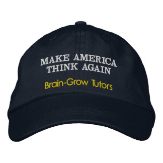 Make America Think Again Embroidered Baseball Cap