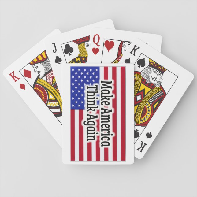 Make America Think Again Playing Cards (Back)