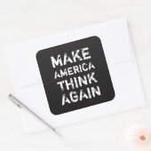 MAKE AMERICA THINK AGAIN Social Justice Stickers (Envelope)