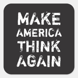 MAKE AMERICA THINK AGAIN Social Justice Stickers