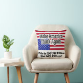 Make America Think Again Throw Pillow (Chair)