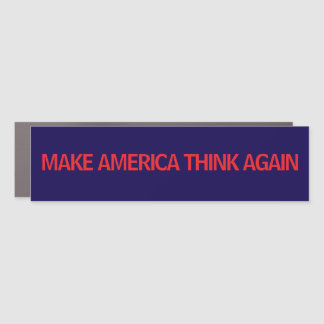 Make America Think Car Magnet