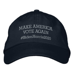 Make America Vote Again, #BidenHarris2020 Embroidered Baseball Cap