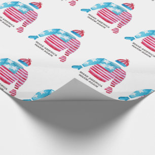 Make America Warm Again Christmas sweater Wrapping Paper