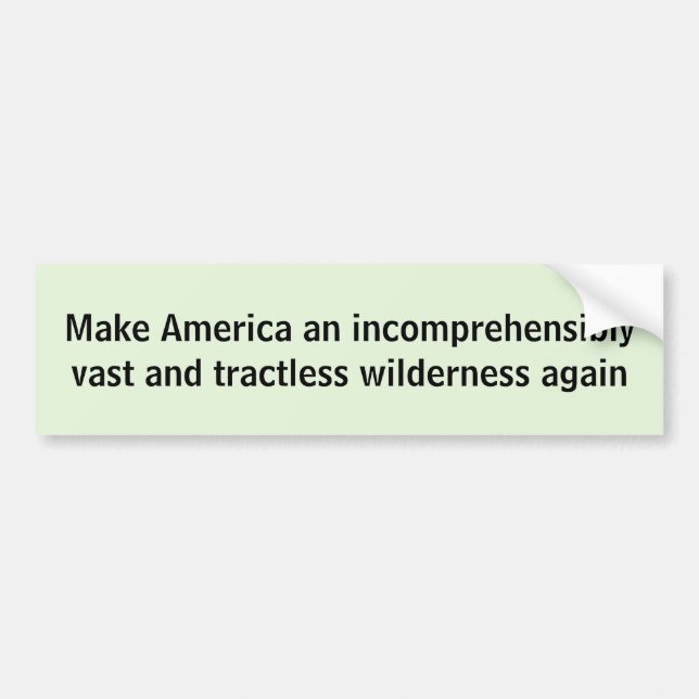 Make America Wilderness sticker (Front)