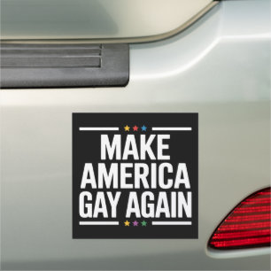 Make American Gay Again Funny Gay Pride Month Car Magnet