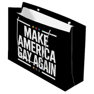 Make American Gay Again Funny Gay Pride Month Large Gift Bag