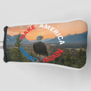 MAKE AMERICAN GREAT AGAIN EAGLE SUNRISE GOLF HEAD COVER