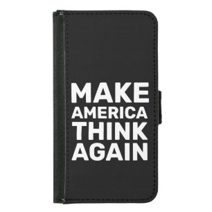 Make American Think Again Hands Off Movement Gear Samsung Galaxy S5 Wallet Case