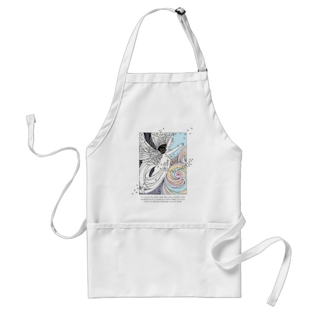 Make Art Angel Adult Apron (Front)