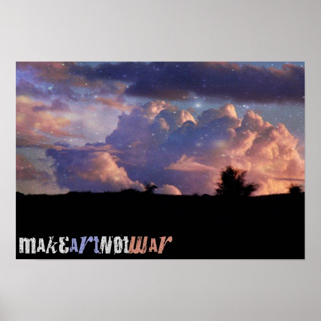 Make Art Not War Poster (Front)