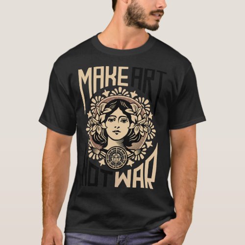 Make Art Not War Symbol Essential T_Shirt